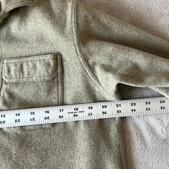 Polo Sport Ralph Lauren 1/2 Button Pullover Wool Blend Shacket Shirt Size M - Picture 11 of 13